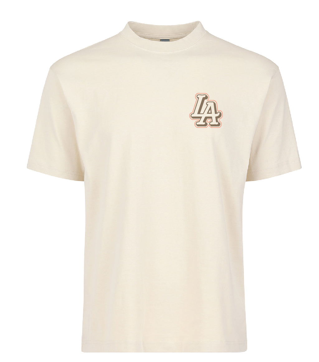 "LA" Cream Over-Size T-Shirt