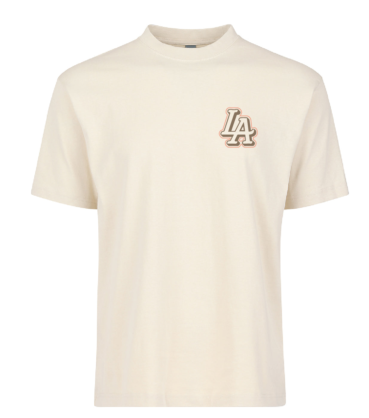 "LA" Cream Over-Size T-Shirt